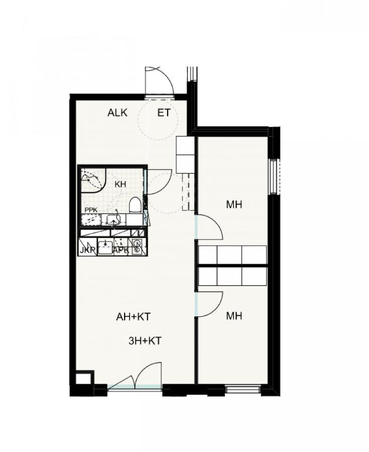 Forenom Aparthotel Tampere Kaleva Exteriör bild